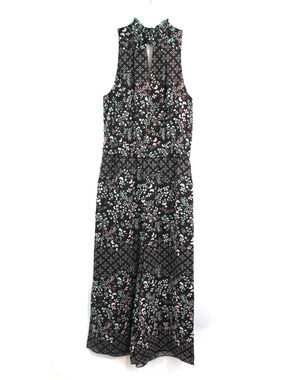 Ted Baker London Marcila Hazel High Neck Wide Leg Crop Jumpsuit size 2 US Black